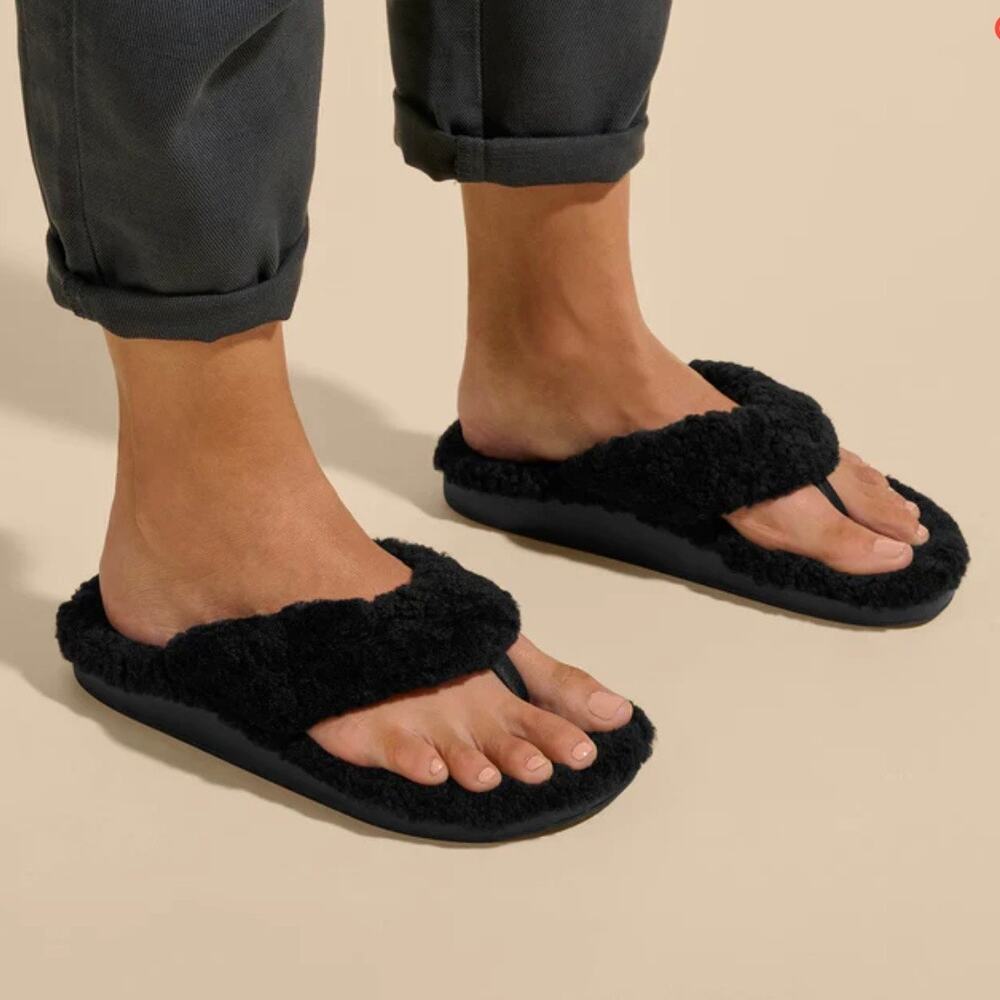 Cozy - Flip Flop Sandals - Black
